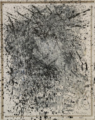 Gerda Lepke, Grauer Christuskopf nach Veit Sto, 2010, Öl auf Leinwand, 100 x 70 cm